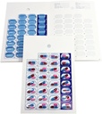 Monthly Pill Organizer Cold Seal Pharma Fırk Kartları - DIY Eczane Pill İlaçları için Ambalaj, Kullanımı Kolay, Sadece Kullanımı ve Hazır (31 Gün-6 Packs)