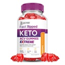 Justified Laboratories Fast Ripped Keto ACV Gummies Extreme 2000MG Fast Ripped Keto Gummies Apple Cider Vinegar Formulated with Pomegranate Beet Juice B12 Vegan Non GMO 60 Gummys