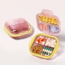 Katlanabilir Küçük Pill davası 7 Büyük Karşılaştırma ile, Purse için Günlük Pill Box'ı açın, Seyahat Pill Organize Pill Konteyner Pill Kazananları Vitaminler, Tamamlar ve İlaçlar (Pink)