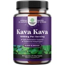 Kava Kava Root Extract Supplement 1000mg - Γρήγορη ενεργός βοτανική υποστήριξη με Kavalactones για ισορροπημένη διάθεση - Χαλαρώστε την ηρεμία κάψουλες για υποστήριξη στρες & καλύτερο ύπνο - 15 εξυπηρετήσεις