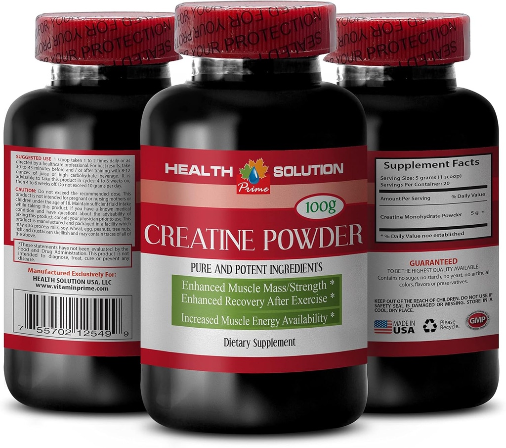 Kretine monohidrat organik - CREATINE POWDER 100g - kas büyümesini artırmak - creatine monohidrat toz - creatine mikronized monohidrat - creatine monohidrat 5g toz - mikronized creatine 1 Bot