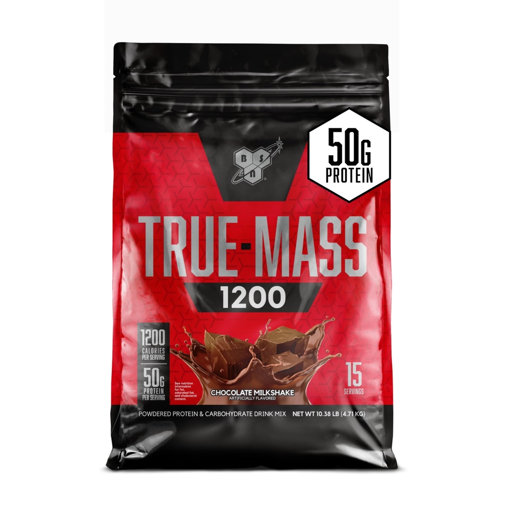 BSN TRUE-MASS Ağırlık Kazananı, Kas Mass Liger Protein Toz, Chocolate Milkshake, 10.38 Pound (Package May Vary)