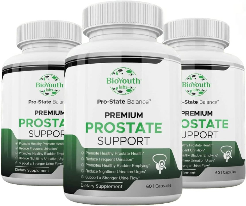 Laboratuvarlar Erkekler için Doğal Prostate Health Supplement, 180 Capsules - Toritious Meeting of Nut, Punicalagins, Tribulus Terrestris & Selenium for Better Urine Flow & Reduces Frequent Urination