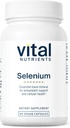 Vital Nutrients - Selenium - Güçlü Antioksit Desteği - Şişe başına 90 Vejetaryen Capsules - 200 mcg