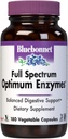 BlueBonnet Full Spectrum Optimum Digestive Enzymes - 9 Plant-based Proteolytical Enzymes - Παπάγια, Bromelain, Amylase Gut Health for Women & Men - Vegan & Gluten-Free - 180 κάψουλες λαχανικών