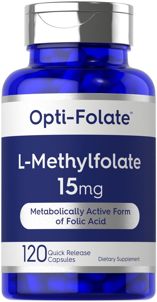 Carlyle L Torchfolate 15 mg | 120 Capsules | Değer Boyut | Max Potency | Optimized ve Aktif | Non-GMO, Gluten Free | Medeniyet, 5-MTHF | Opti-Folate