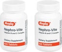 Rugby Nephro-Vite Vitamin B ve C Komplek Tabletleri - Diyet Supplement - 100 Count (2 Pack)