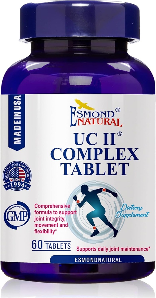 UC II Kompleksi (Ortak Dürüstlük, Hareket ve Flexability) Desteklemek için kapsamlı Formula), GMP, Doğal Ürün Assn Sertifikalı, ABD'de Yapıldı - 60 Tablet
