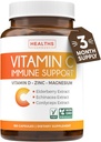 C Immune Support Supplement - Immune Boost Blend with Elderberry Vitamin C and Çinko for Daily & Mevsim Destek - Magnezyum çinko VIT C & D ve Herbal Savunma Kompleks (3 Ay Supply)