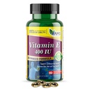 Amerika Medic & Science Vitamin E 400 IU (60 Softgels) Diyetsel Supplement Bu Destekler Kalp Sağlığı, Sağlıklı Cilt, Saç, Gözler ve Immune System | Dl-Alpha Tocopheryl Akra Capsules)