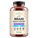 AMANDEAN Beyin Tamamı. Nootropic Cognitive Support for Memory, Focus, Clarity. Magnezyum L-Threonate (Magtein), Lion's Mane Mushroom Extract, Alpha GPC Choline Kompleksi. 90 Veggie Capsules.