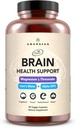 AMANDEAN Beyin Tamamı. Nootropic Cognitive Support for Memory, Focus, Clarity. Magnezyum L-Threonate (Magtein), Lion's Mane Mushroom Extract, Alpha GPC Choline Kompleksi. 90 Veggie Capsules.