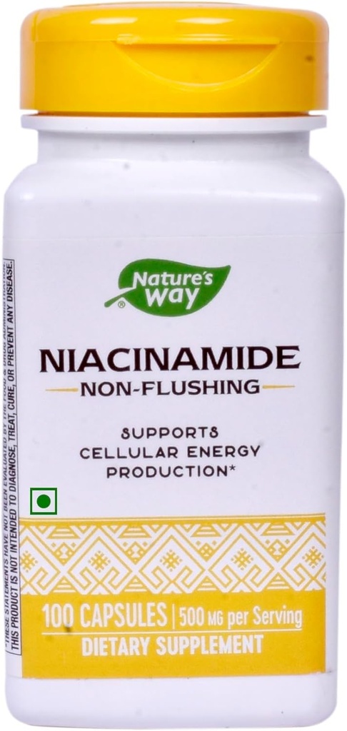 Nature's Way Niacinamid 500 mg - 100 Capsules (2-Pack)
