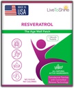 Shine Resveratrol Patch'e Yaşamak - Sağlıklı Aging ve Wellness için Transdermal Topical Plant-Based Antioksi Destek - Kadınlar ve Erkekler için 30 Patch - ABD Made