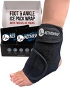 ActiveWrap Foot & Ankle Ice Pack Heel, Arch ve Ankle Discomfort, Swelling, Soreness, and Injury Recovery – Reusable Hot & Cold Roll with Affordable Capsules
