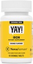 NovaFerrum | Çocuklar ve Yetişkinler 4 ve Over | 18mg of Iron | 90 Hizmet | Sugar Free | Vegan | Gluten Free | Orange Flavor