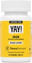 NovaFerrum | Biremi için Çocuklar ve Yetişkinler için Hızlı Demir Supplement | Iron | 90 Hizmet | Sugar Free | Vegan | Gluten Free | Orange Flavor