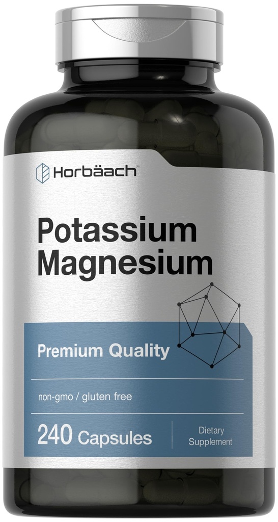 Horbäach Pyum Magnezyum Supplement | 240 Capsules | Premium Quality | Non-GMO & Gluten Free