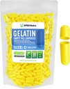 XPRS Nutra Boyutu 0 Boş Kapsüller - 500 Kont Renkli Boş Gelatin Capsules - Pills DIY Supplement Capsule - Do-It- Yourself Supplements (Yellow)