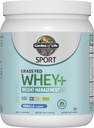 Garden of Life Sport Whey Plus Διαχείριση βάρους με Amino Energy - 20g Grass Fed Protein Isolate για γυναίκες και άνδρες - Vanilla Powder - με Capsimax, 2 δισεκατομμύρια CFU Probiotics, Περίπου 15 εξυπηρετήσεις