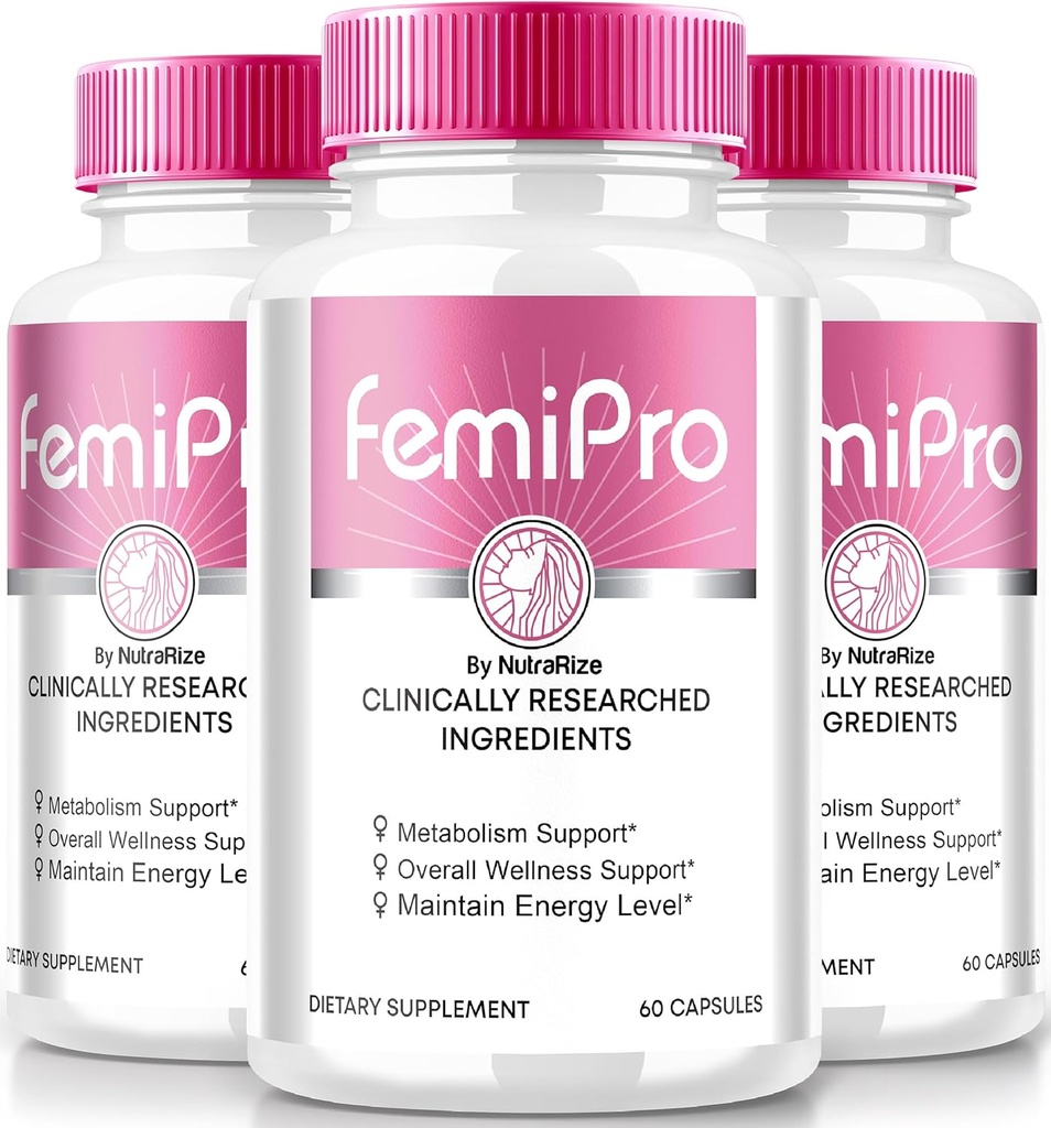 NutraRize (3 Pack) FemiPro Capsules, Premium Formula Urinary Heath Support, All- Natural Supplement for Control and General Health, Femi Pro İncelemeleri (180 Capsules)