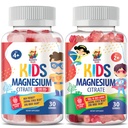 Çocuklar için SUNNY SAM Magnezyum Gummies - 100 mg ve Magnezyum Gummies for Kids 500mg. Magnezyum Chews - Magnezyum Citrate Chewable Supplement for Mood & Muscle Support