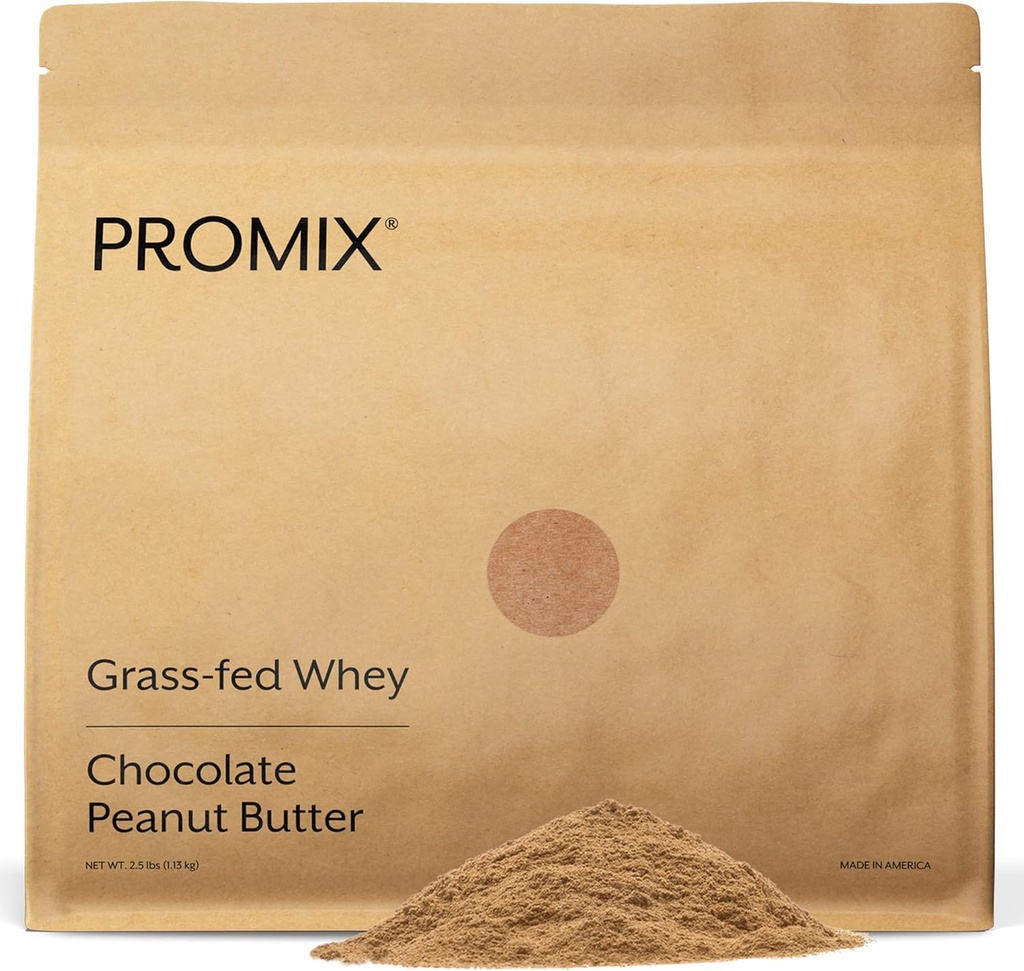 ProMix Beslenme Whey Protein Tozu, Chocolate Peanut Butter - Grass-Fed - tayPost Workout Fitness & Beslenme Shakes, Smoothies, Baking & Cooking - Gluten-Free - 2.5 Pound (Pack of 1)