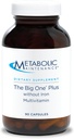 Metabolik Bakım Demir olmadan Büyük Bir Artı Multivitamin - A vitamini, C, Minerals, Mekrat B Kompleks ve 2000 IU Vitamin D3 - 90 Capsules