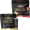 HRDWRK Elyte Packets for Hydration Diversity Scheets with, Pyum sodyum, BCAAs and Glutamine, | Nitro Electrolytes Toz with No Sugar, Unflavored & Fruit (60 Count)