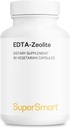 Supersmart - EDTA Zeolit% 98 (Advanced Formula) - Süt Butle & Parsley ile - Yüksek Potency Supplement | ABD'de Yapılacak | Non-GMO & Gluten Free - 90 Vegetarian Capsules