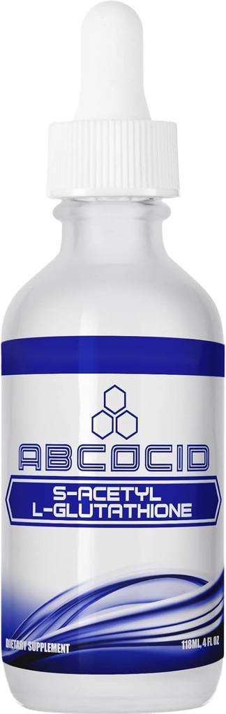 S-Acetyl L-Glutathione 95 mg, 4 Oz Liquid, 240 Servings, Made in USA, Quick Absorpation, Quality Potent Ingredients, Non-GMO, GMP Certified, Cruelty-Free Products