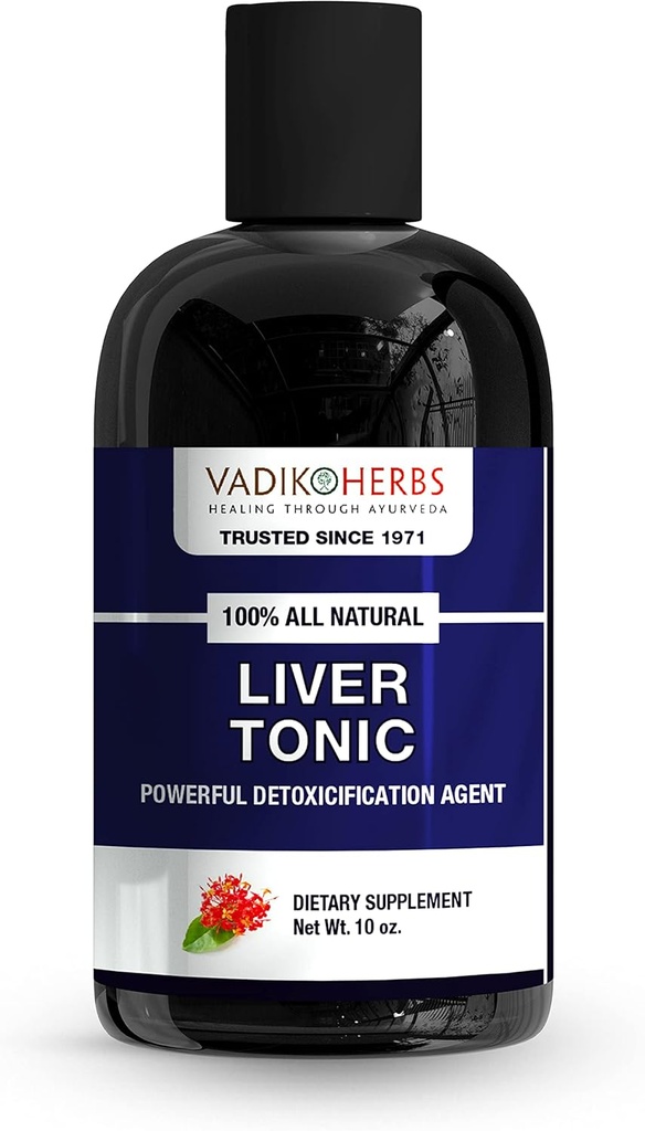 Vadik Herbs tarafından Liver Tonic: Ayurvedic Sıvı Sağlıklı Bakım Için İçerdi (10oz) | Kaliforniya'dan Gemiler, ABD - Güvenlik ve Saflık için Test Edildi - 1971