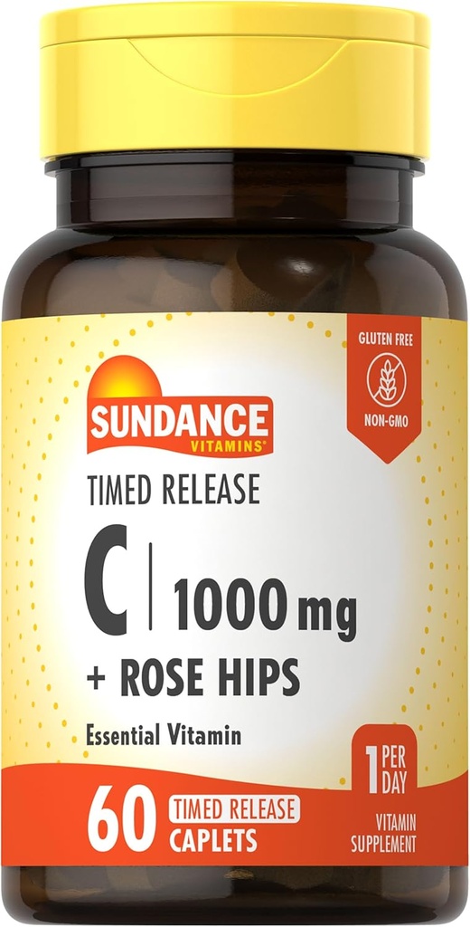 Sundance Βιταμίνη C 1000mg με Rose Hips 