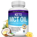 Bulkx Keto MCT Oil Capsules - 3000 mg Doğal Saf Piramit Yağı Üretme Pills, Enerji Kaynağı, Erkekler Kadınlar için Kolay, 90 Softgels, Supplement