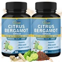 Cadane 2 Packs Citrus Bergamot Extract Capsules with Berberine, Olive, Guggul, Pine, Pine Bark, Black Pepper | 4 Ay Supply