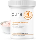 Pure Therapro Rx Liposomal Vitamin C Toz, Patentli Pure Way Vegan C Tamam, Sağlıklı Ağlama, Immune Function & Collagen Formation, Non-GMO, Made in the USA (66g,120 Services)