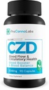 CDZ Supplement Vitamin C D ve çinko Plus Herbs - En İyi Vitamin C D çinko Kan Denge ve Kan Akışı - C Z D Blood Flow & Circulatory Health - Pro Canna Labs Gummies Capsules