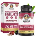 Ancient Bliss Resveratrol Ισχυρό συμπλήρωμα αντιοξειδωτικών με πράσινο τσάι, εκχύλισμα σπόρων σταφυλιών για υγιή γήρανση για άνδρες και γυναίκες