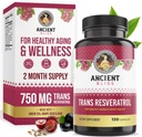 Antik Bliss Resveratrol Yeşil Çay ile Güçlü Antioksi Supplement, Erkekler ve Kadınlar için Sağlıklı Aging için Grape Tohum Takması