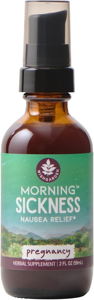 WishGarden Herbs Morning Hastaness Nausea Support - All-Doğal Herbal Morning Hastaness Support Supplement with Peppermint Leaf & Cardamom, First Trimester Support for Hamile Women, 2oz