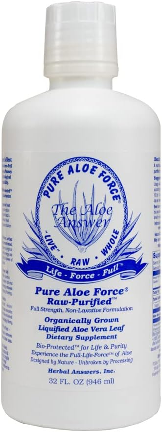 HERBAL ANSWERS Aloe Force - Pure Aloe Vera Diyeter Supplement, 32oz