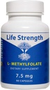 L-Methylfolate 7.5 MG, Optimized & Highly Bioaktif Metrik, Mood için 5MTHF Supplement ve Immune Support, Natural Diyet Supplement for Energy, Non-GMO & Gluten-Free, 90 Capsules