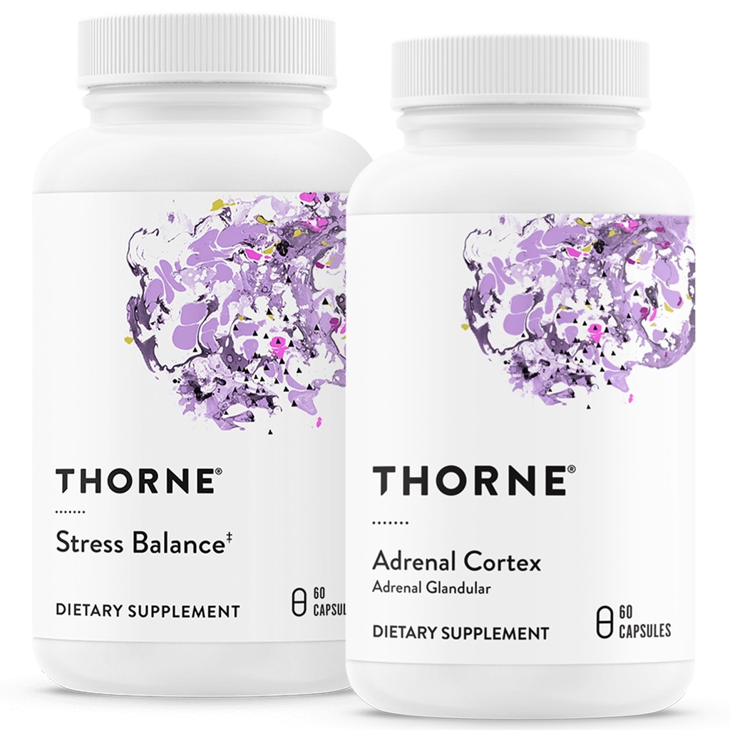 THORNE - Adrenal Support Sche - Stres Denge ve Adrenal Cortex Combo - Stres Dengesi ve Adrenal Cortex - 30 ila 60 Hizmet