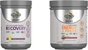 Garden of Life Vegan Organic Plant-Based Post Workout Recovery Powder, 30 Servings, 15.7 Oz & Pre Workout Energy Powder, 40 Servings, 8.14 Oz Bundle