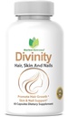 Divinity Hair, Skin and Nails 60 Capsules 5000 mcg Biotin P-amino Benzoic Acid, Horsetail ekstra, Fo-Ti, Wine ekstra, Sting Nettle, Chinese Peony, Spirulina, Sawetto