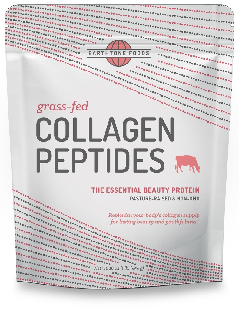 EARTHTONE Collagen Hydro Toz | Paleo-Friendly Hydrolyzed Grass-Fed Non-GMO Protein, 16 oz