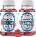 YUM-V'S - Zero Sugar Probiyotik Gummies for Digestive Health - Sugar Free Probiyotiks for Women, Men & Kids - Gut Health Probiyotik Gummies for Yetişkinler & Kids (60 Kont)