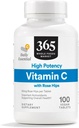 365 by Whole Foods Market, High Potency Vitamin C with Rose Hips, Vegan, 100 Tablet