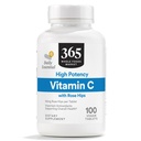 365 by Whole Foods Market, High Potency Vitamin C with Rose Hips, Vegan, 100 Tablet