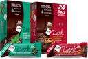 NuGo Dark Diversity - Chocolate Pretzel 12 Bars & Mint Chocolate Chip 12 Bars, 12-13g protein, Vegan, Gluten Free, Non-GMO, Kosher Pareve, 24 Count